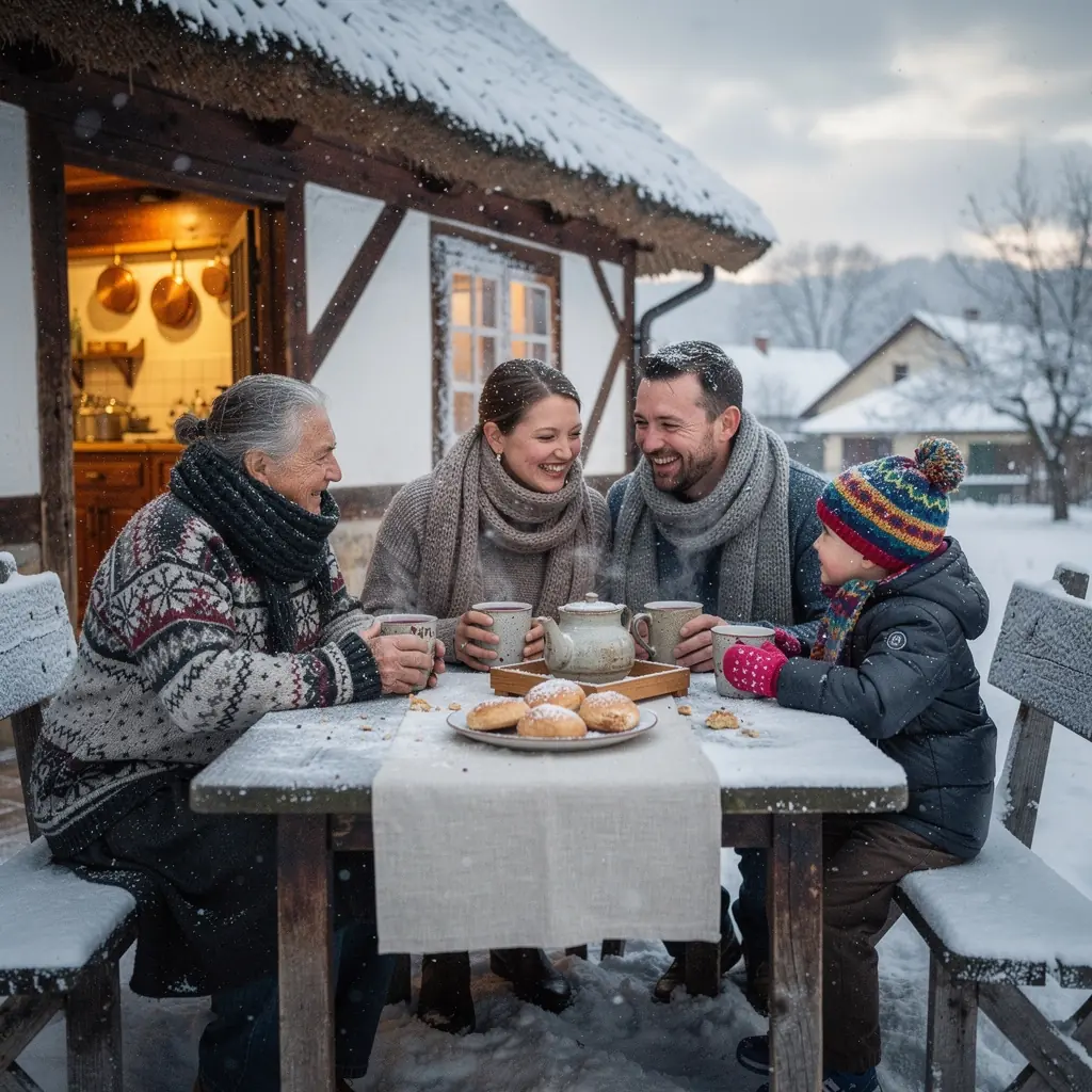 Friss, vad áfonyák egy zöld erdő hátterében, napfényben csillogva.